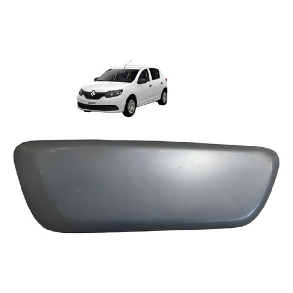 Moldura Para-choque Dianteiro Direito Renault Sandero 2016 Preto