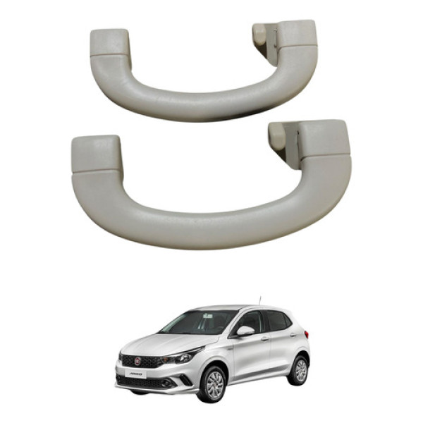 Par Puxador Alça Teto Pqp Fiat Argo 2017 2018 Original Usado