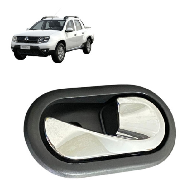 Maçaneta Interna Dianteira Direita Renault Oroch 1.6 2019 Preto Dianteira