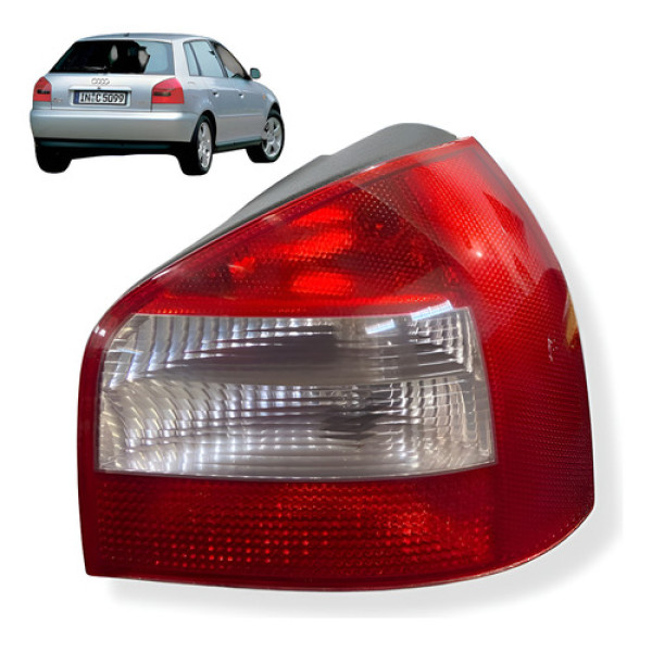 Lanterna Traseira Direita Audi A3 2000 2001 2003 Original Direito/passageiro Vermelho