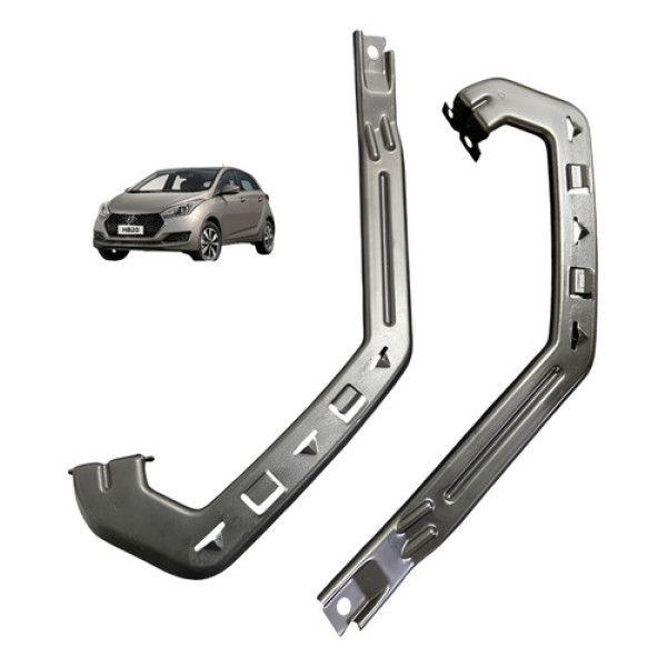Par Suporte Guia Farol Hyundai Hb20 Hacht Sedan Original