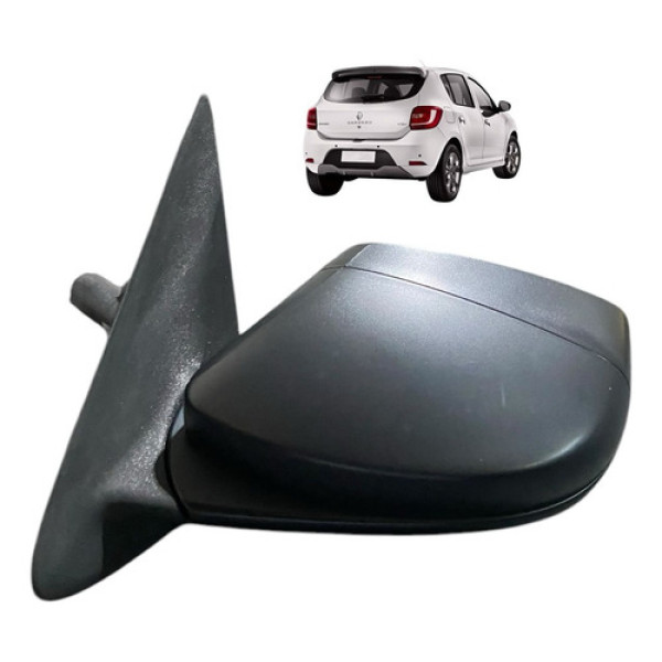 Retrovisor Manual Lado Esquerdo Renault Sandero 2016 Usado