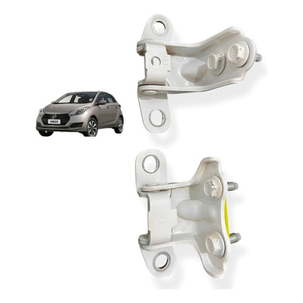 Par Dobradiça Porta Traseira Esquerda Hyundai Hb20 2016 2019