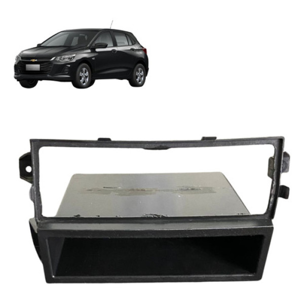 Moldura Painel Do Radio Gm Onix 1.0 2016 Preto