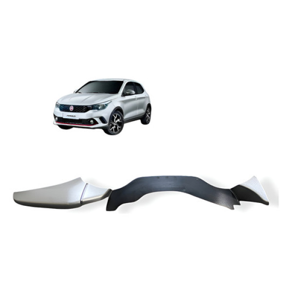 Moldura Inferior Painel Instrumentos Fiat Argo 2018 Usado Prateado