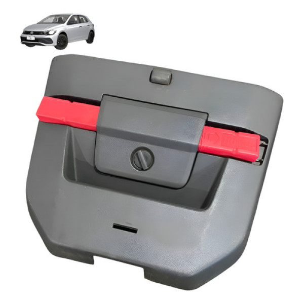 Moldura Tampa Porta Malas C/ Triangulo Vw Polo Original Cinza