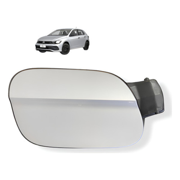 Portinhola Tampa Tanque Combustível Vw Polo Track 2023 2024 Prateado