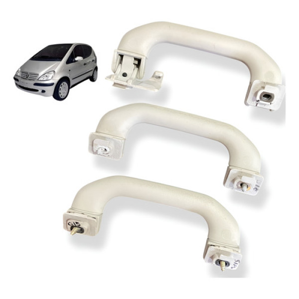 Kit 3 Alça Do Teto Pqp Mbenz Classe A160 2001 2004 Usado Bege