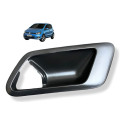 Moldura Maçaneta Interna Traseira Esquerda Vw Fox 2015 Usado Preto Dianteira