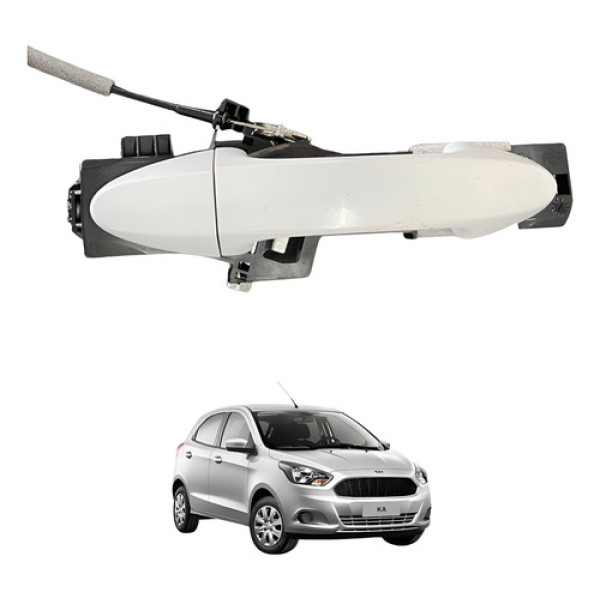 Maçaneta Externa Porta Dianteira Direita Ford Ka 2015 Usado Branco
