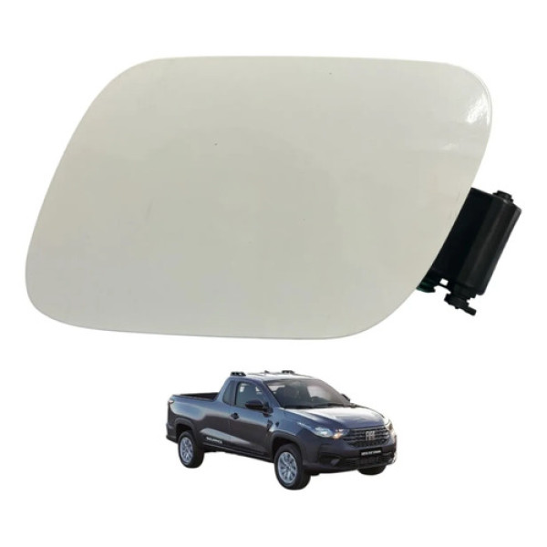 Portinhola Tanque De Combustível Fiat Strada 2020 Original Branco 2020