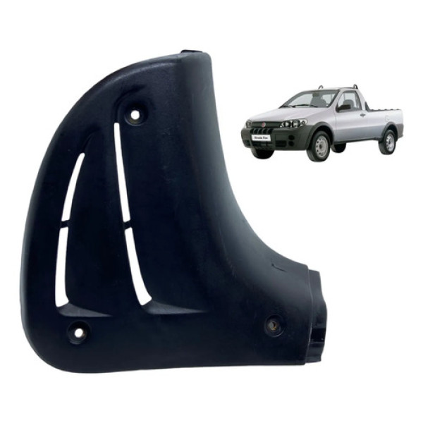 Moldura Acabamento L. Esquerdo Caçamba Fiat Strada Original Preto
