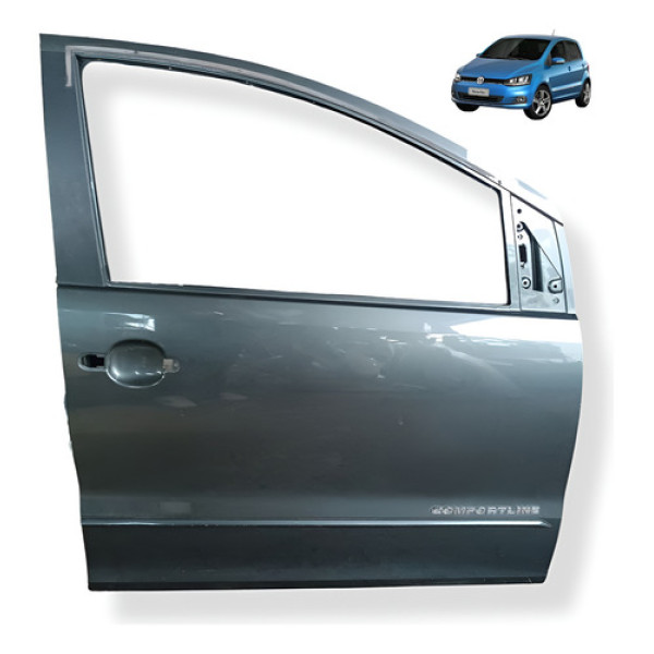 Porta Dianteira Direita Volkswagen Fox 2015 2020 Usado - Dianteira - Direito - Azul-aço