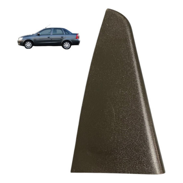 Moldura Porta Traseira Esquerda Gm Corsa Sedan 2003 Original Preto