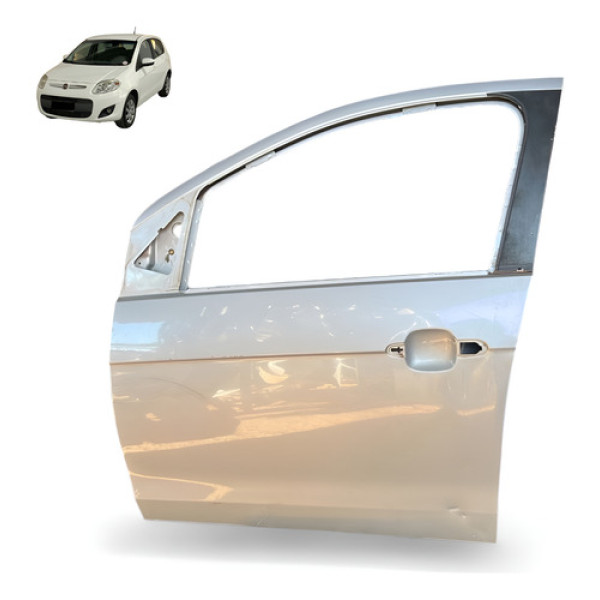 Porta Dianteira Esquerda Fiat Palio 2013 Original Usado Dianteira Esquerda Cinza