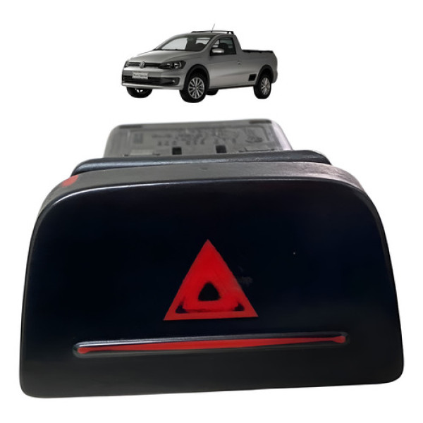Botão Pisca Alerta Vw Gol Saveiro G5 G6 2012 2014 5u0953509 Preto
