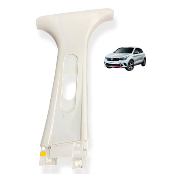 Acabamento Moldura Direita Coluna Cinto Fiat Argo 2018 2020 Bege