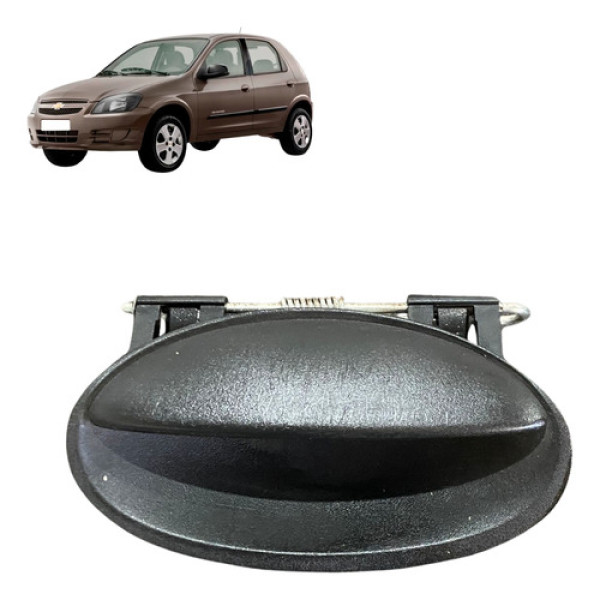 Maçaneta Externa Traseira Direita Gm Celta 2010 2011 Preto Traseira