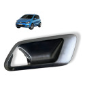 Moldura Maçaneta Interna Porta Traseira Esqu Vw Fox Orignal Preto Traseira