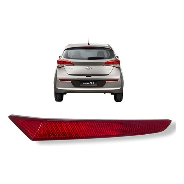 Refletor Traseiro Direito Hyundai Hb20 2019 2019 924061s Vermelho