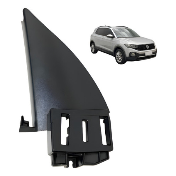 Moldura Retrovisor Vw T-cross 2020 2025 975122f200 Original Preto