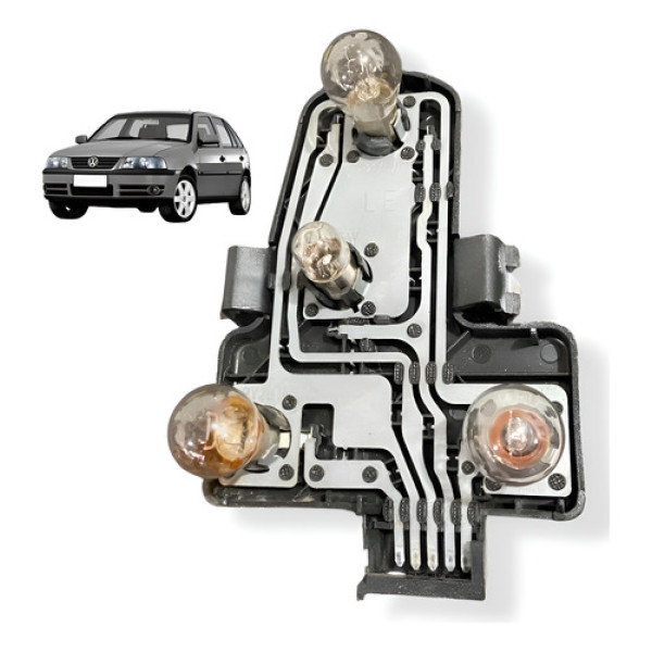 Circuito Soquete Lanterna Traseira Esquerda Vw Gol G3 2004 Esquerdo/motorista Bege