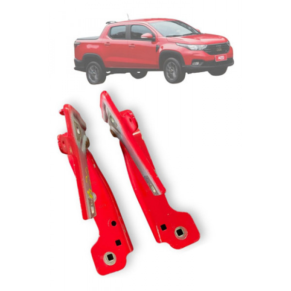 Dobradiça Tampa Traseira Fiat Strada Volcano 2021 Usado