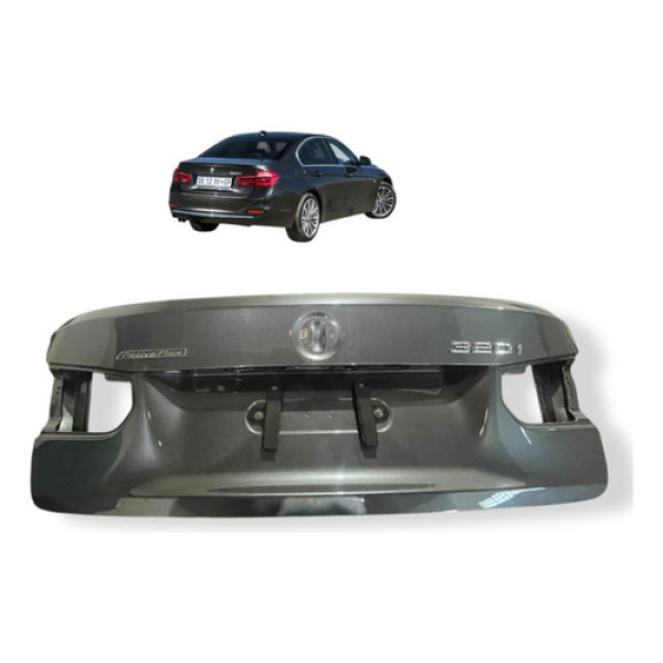 Tampa Traseira Porta Malas Bmw 320i 2015 2016 2017 Usado Cinza