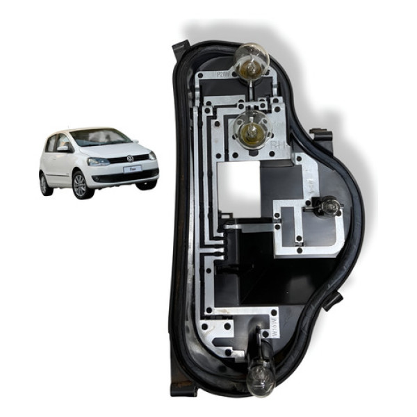 Circuito Soquete Lanterna Tras Direita Vw Fox 2012 Original Direito/passageiro Preto