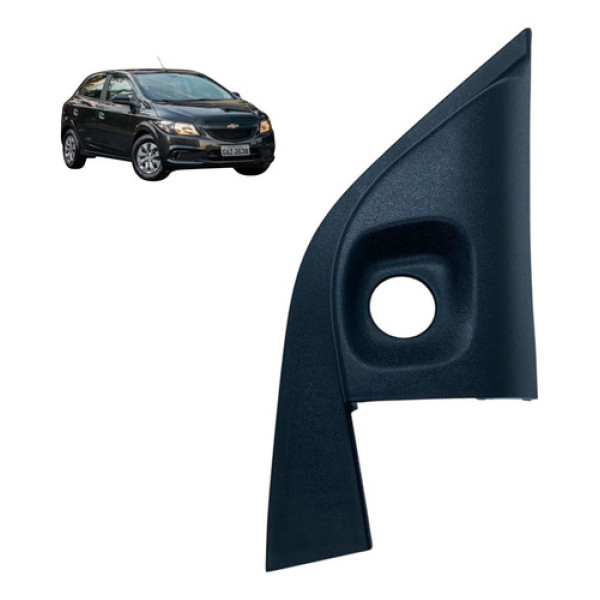 Moldura Interna Retrovisor Direito Gm Onix 2019 Original Preto