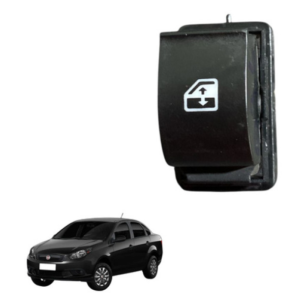 Botão Vidro Elétrico Fiat Grand Siena 2015 Original Usado