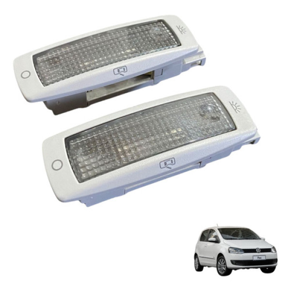 Par Lanterna Luz Teto Interna Cortesia Vw Fox 2011 Original