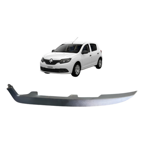 Moldura Acabamento Friso Farol Esquerdo Renault Sandero 2017