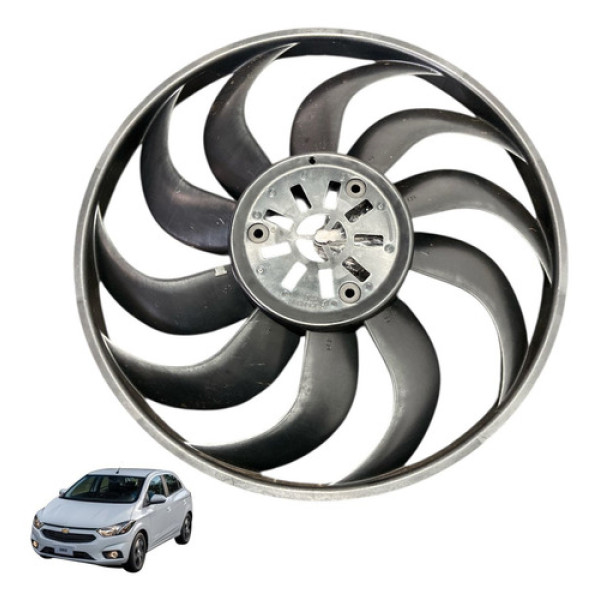 Hélice Ventoinha Do Radiador Chevrolet Onix 2018 Original