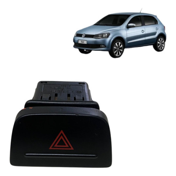 Botão Do Pisca Alerta Vw Gol City 1.0 2013 2016 5u0953509 Preto