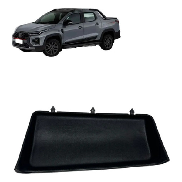 Acabamento Porta Objetos Fiat Strada Endurance 2020 Preto