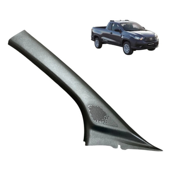 Acabamento Coluna Para-brisa Lado Esquerdo Fiat Strada 2020