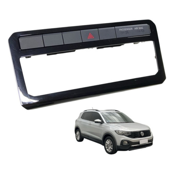Moldura Botão Alerta Comando Ar Cond Vw T-cross 2021 Usado