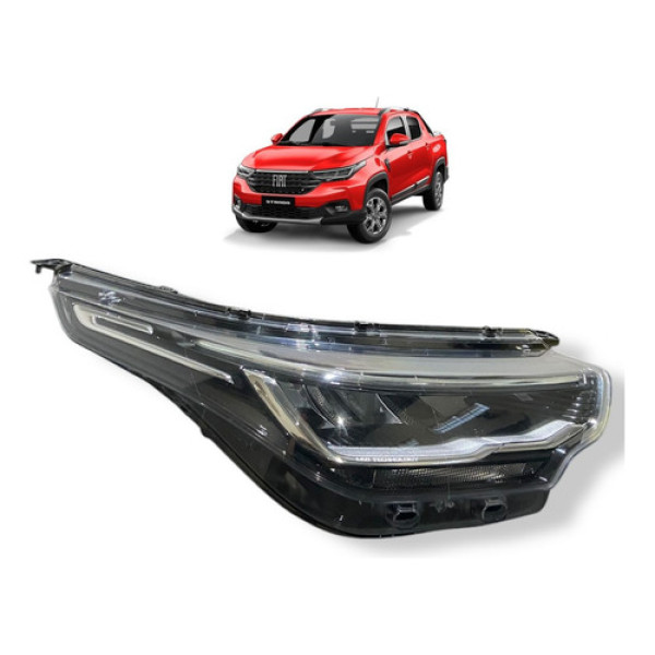 Farol Dianteiro Direito Full Led Fiat Strada 2022 2023 Usado