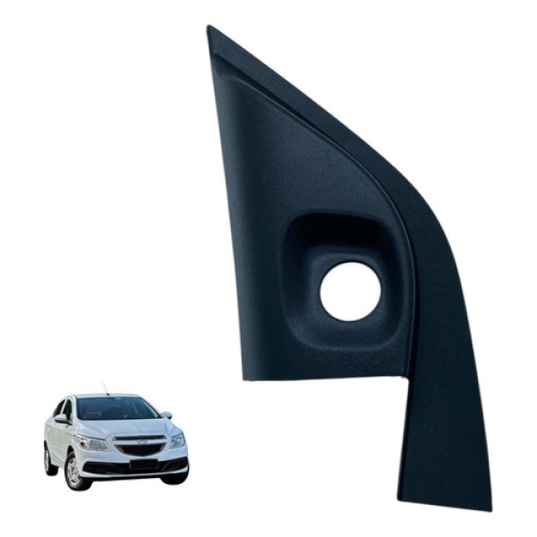 Moldura Interna Retrovisor Esquerdo Gm Prisma 2016 Original Preto