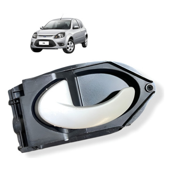 Maçaneta Interna Dianteira Esquerda Ford Ka 2008 Original Preto