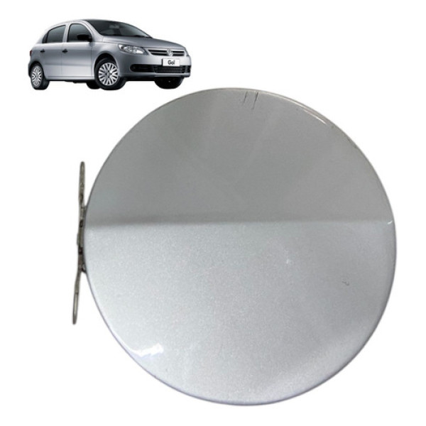 Portinhola Tampa Tanque Combustível Volkswagen Gol G5 2010 Prateado 2010