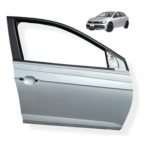 Porta Dianteira Direita Volkswagen Polo 2018 2023 Usado Dianteira Direita Prateado