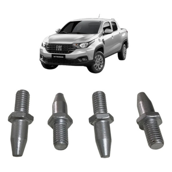Kit Parafusos Guia Roda Dianteiro Fiat Strada 2020 A 2025