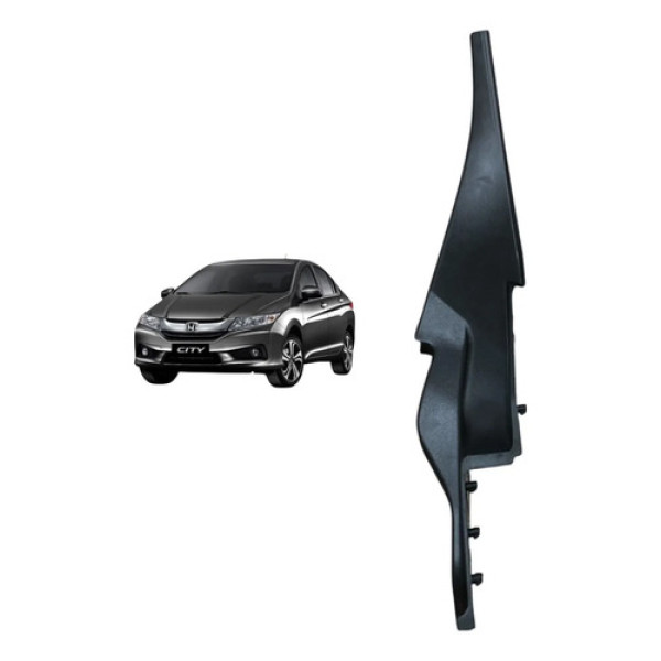 Moldura Direito Grade Churrasqueira Honda City 2014 Original Preto 01