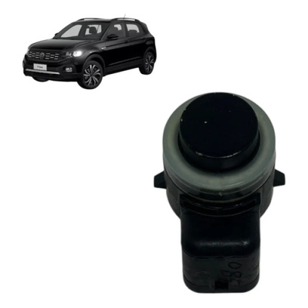 Sensor De Estacionamento Vw T-cross Tsi Original Preto