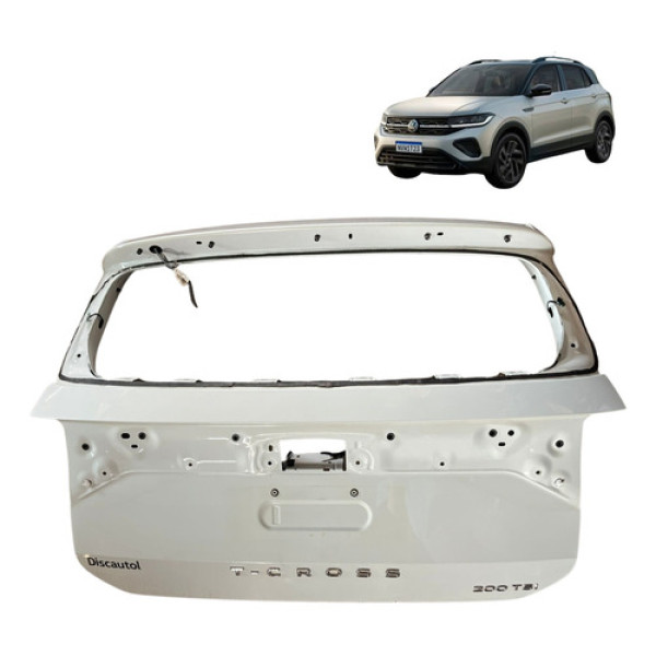 Tampa Traseira Porta Malas Volkswagen T-cross 2021 2022 Branco