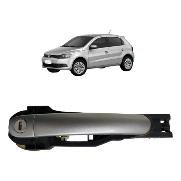 Maçaneta Externa Dianteira Direita Vw Gol 2016 2017 Original Cinza Dianteira