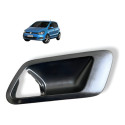 Moldura Maçaneta Interna Porta Traseira Esqu Vw Fox Orignal Preto Traseira