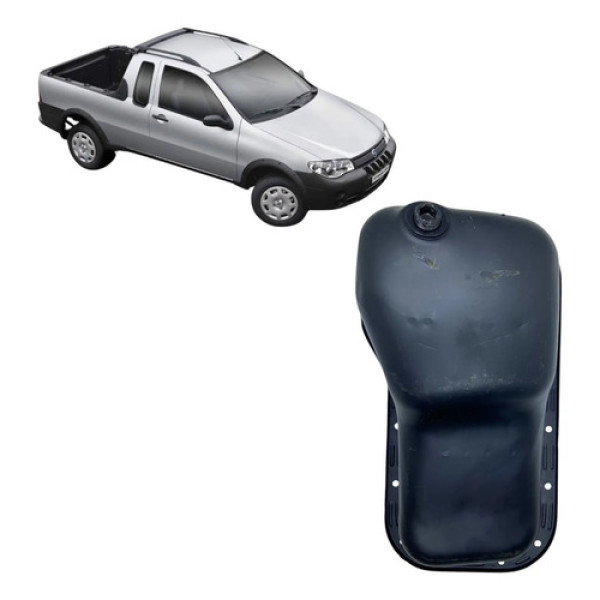 Carter De Óleo Motor Fiat Strada 2011 Preto